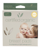 Nature's Child Organic Cotton Washable Breast Pads - 6 pack - Light/Discreet