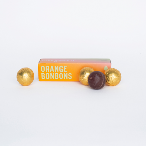 Loving Earth - Orange Dark Chocolate Bonbons - 4 pack (46g) Best Before Feb 2024