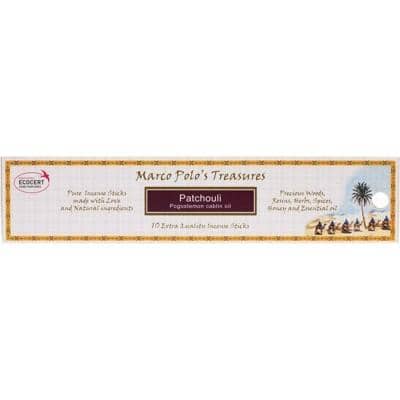 Marco Polo's Treasures - Incense Sticks - Patchouli (10 pack)