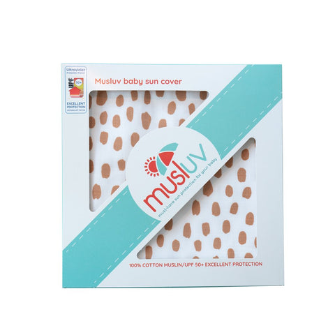 Musluv - Baby Sun Cover - Toast Painterly Spots