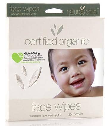 Natures Child - Reusable Face Wipes (2 Pack)