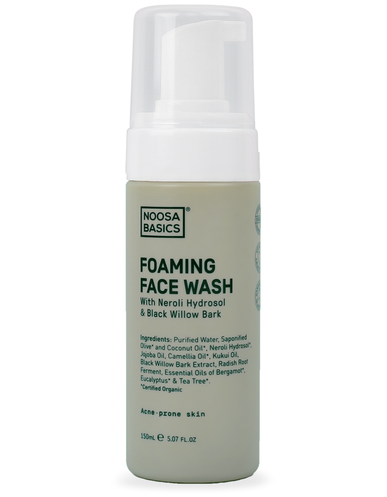Noosa Basics - Foaming Face Wash with Neroli and Black Willow Bark - Acne Prone Skin (150ml)