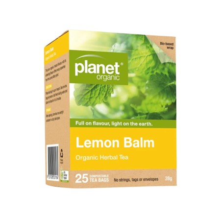Planet Organic - Herbal Tea Bags - Lemon Balm (25 Pack)