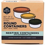 Ever Eco - Round Nesting Containers - Autumn Collection (Set of 3)