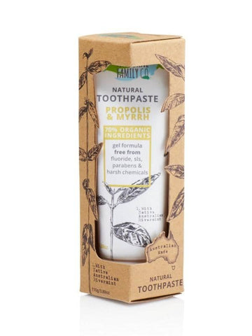 The Natural Family Co. - Natural Toothpaste - Proplis & Myrrh (100g) (EXPIRES 10/2022)