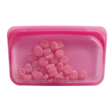 Stasher - Plastic-Free Snack Bag - Raspberry