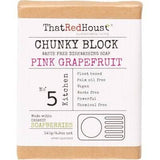 That Red House - Chunky Block Dishwashing Soap - Pink Grapefruit (140g)