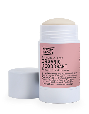 Noosa Basics - Organic Deodorant Stick - Rose and Frankincense (60g)