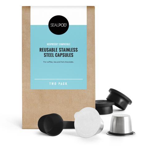 SealPod - Reusable Coffee Pods (Nespresso Compatible*) - Two Pack