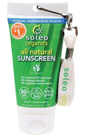 Soleo Organics - Broad protection SPF 30 Sunscreen  40g