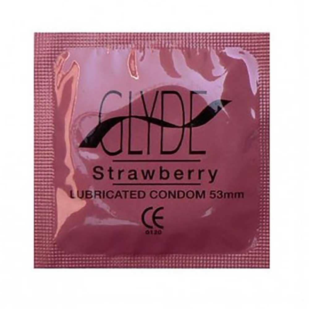 Glyde - Vegan Condoms Regular - Strawberry (10 pack)