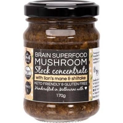 The Broth Sisters - Stock Concentrate - Superfood Mushroom with Lion's Mane and Shiitake (170g - Makes 7 Litres)