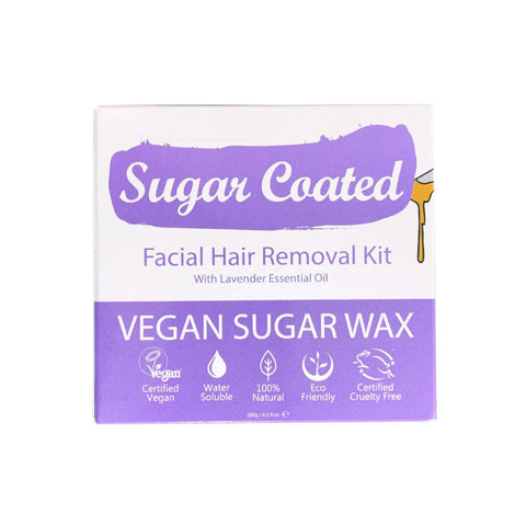 Sugar Coated Wax - Facial Hair Removal Kit (200g)