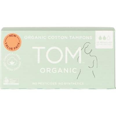 TOM Organic - Organic Cotton Tampons - Regular (32 pack)