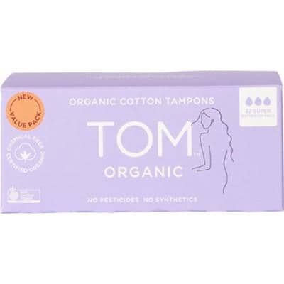 TOM Organic - Organic Cotton Tampons - Super (32 pack)