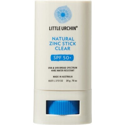 Little Urchin - Natural Clear Zinc Stick SPF50 (20g)