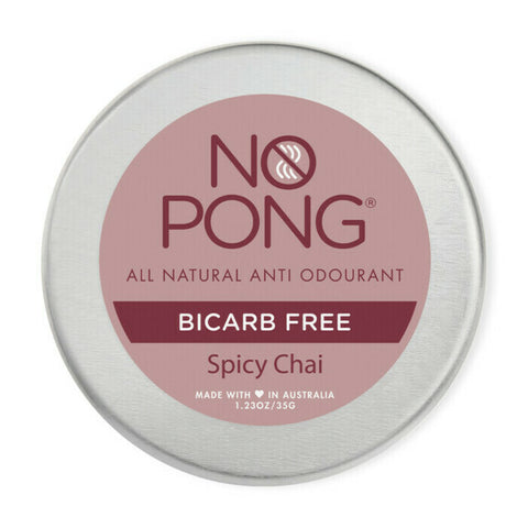 No Pong - Low Fragrance Bicarb Free Deodorant - Spicy Chai (35g)