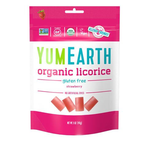 YumEarth - Organic Licorice - Strawberry (142g) (EXPIRES 9/22)